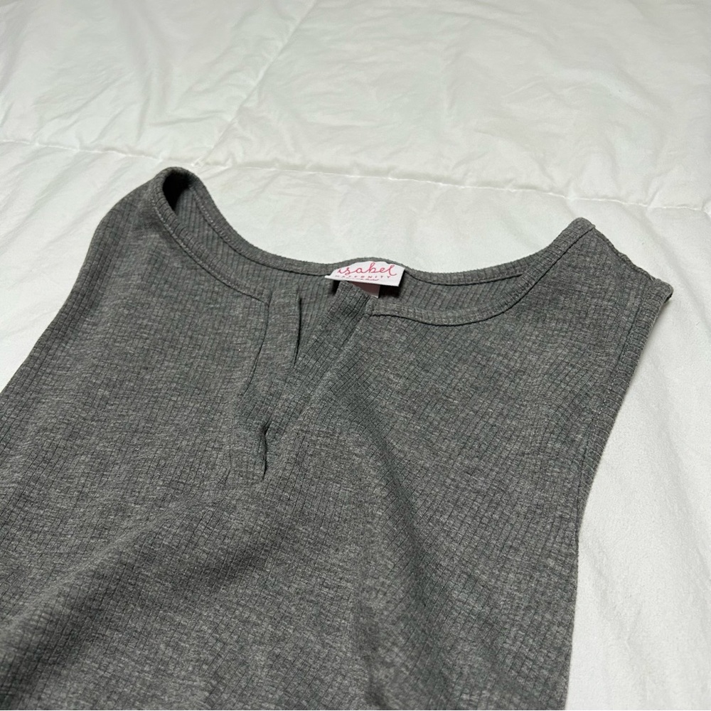 Isabel Maternity Ribbed Tank Dress - Picture 5 of 6